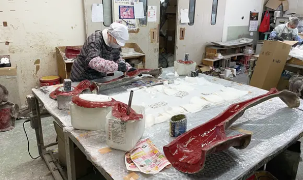 Painting a custom-fabricated piece