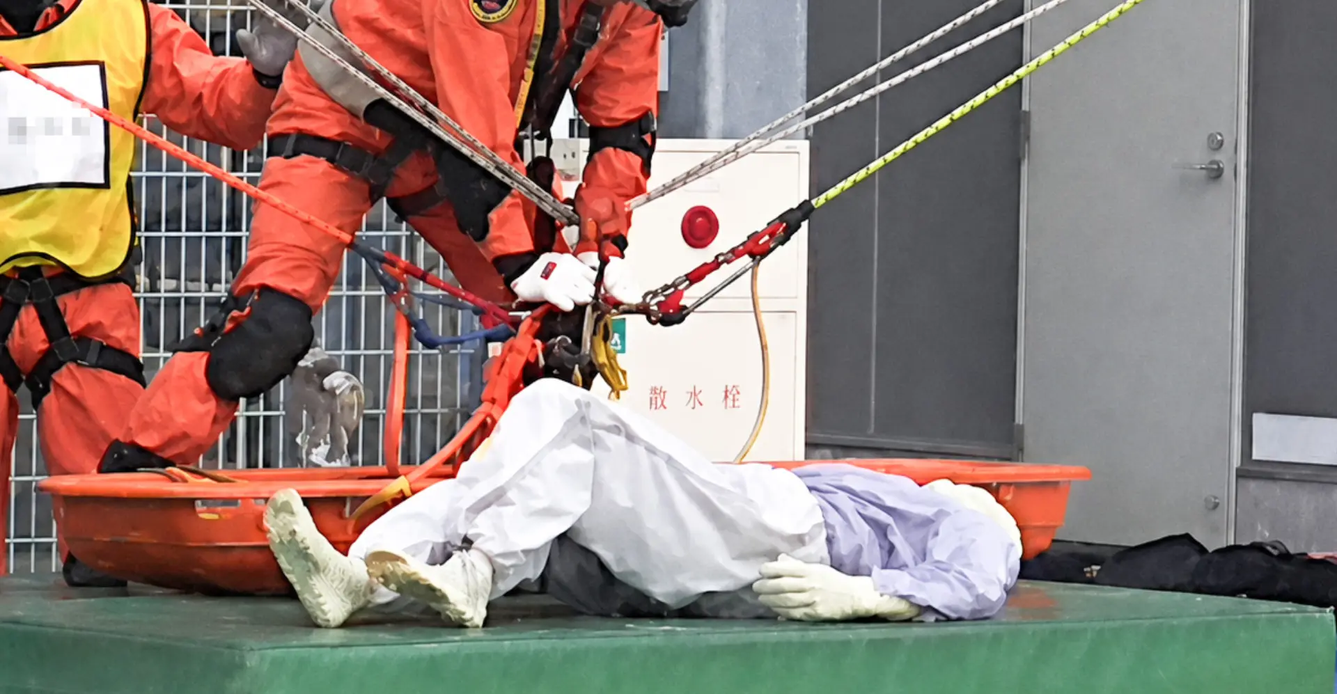 救助訓練で使用されるマモッ太郎