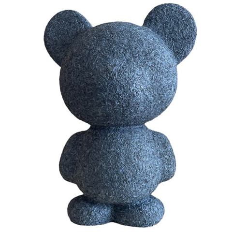 デニムの粉砕材を混合した造形サンプル