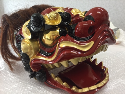 Production result: lion dance head