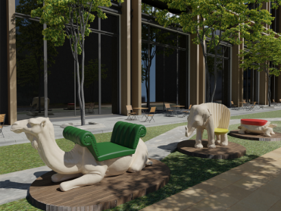 Production result: outdoor playground equipment